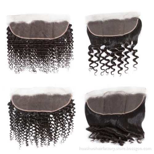 Arebella Factory Unprocessed Natural Color Kinky Curly Remy Virgin Human Hair Bundles Weaves With Frontal Closure